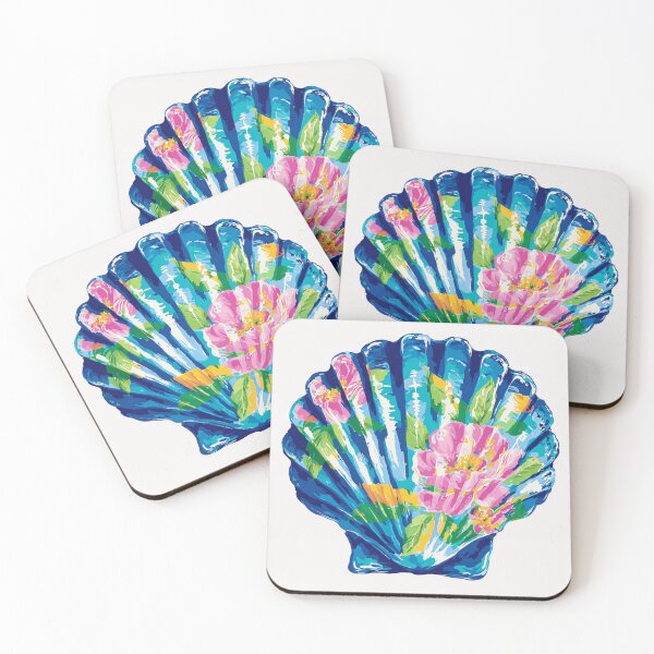 Item preview, Bright floral Seashell designed and sold by MendaciousMina.