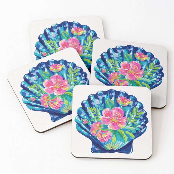 Item preview, Bright floral Seashell designed and sold by MendaciousMina.