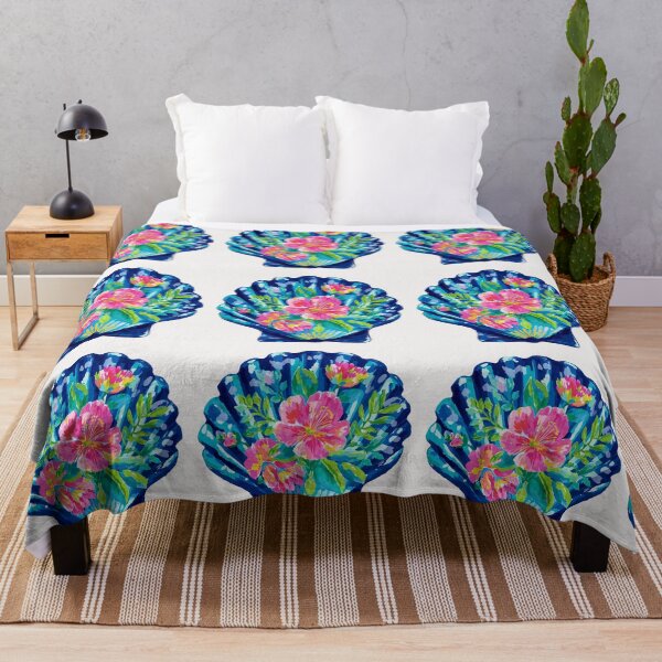 Item preview, Bright floral Seashell designed and sold by MendaciousMina.