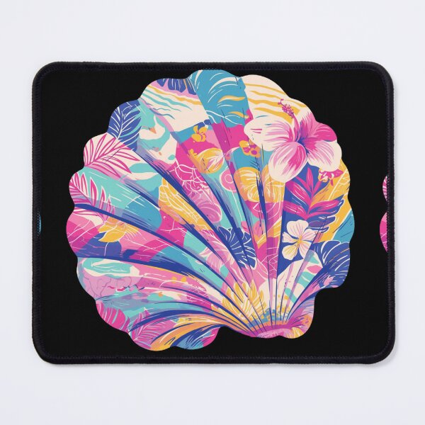 Item preview, Bright floral Seashell designed and sold by MendaciousMina.
