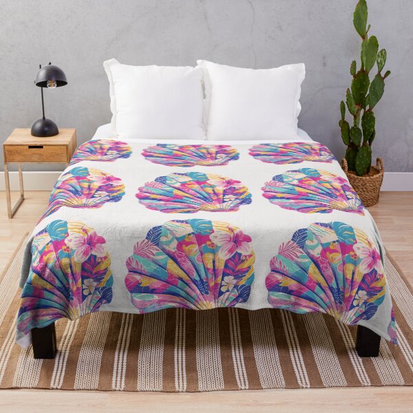 Item preview, Bright floral Seashell designed and sold by MendaciousMina.