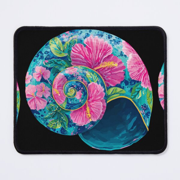 Item preview, Bright floral Seashell designed and sold by MendaciousMina.