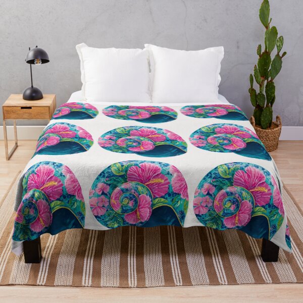 Item preview, Bright floral Seashell designed and sold by MendaciousMina.