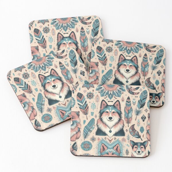 Item preview, Boho Vibes with Hand-Drawn Dog Patterns  designed and sold by Vanich-Panich.