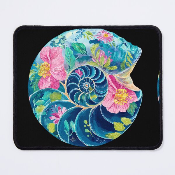 Item preview, Bright floral Seashell designed and sold by MendaciousMina.