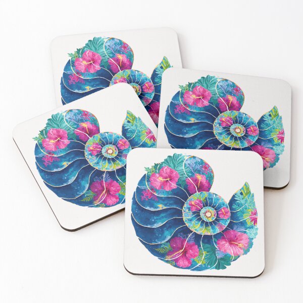 Item preview, Bright floral Seashell designed and sold by MendaciousMina.