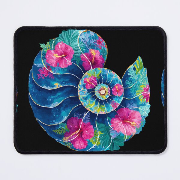 Item preview, Bright floral Seashell designed and sold by MendaciousMina.