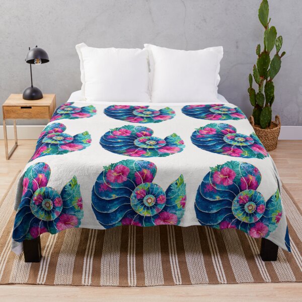 Item preview, Bright floral Seashell designed and sold by MendaciousMina.