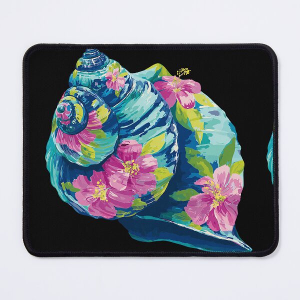 Item preview, Bright floral Seashell designed and sold by MendaciousMina.