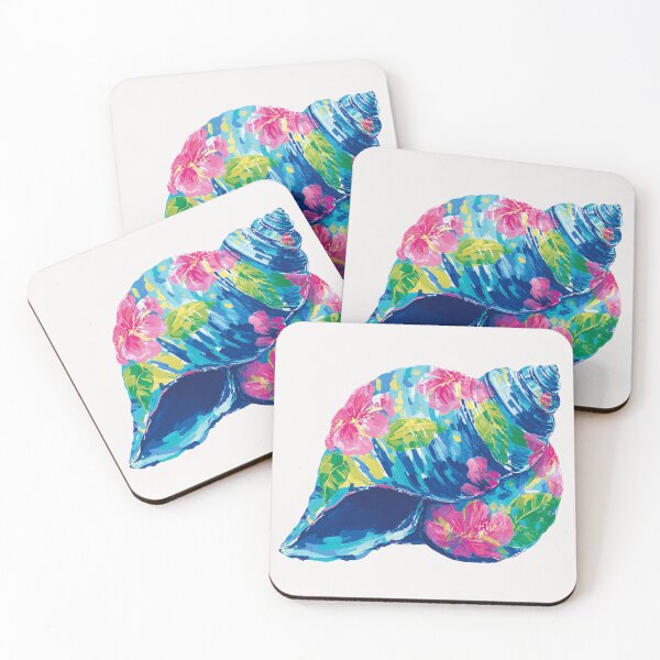 Item preview, Bright floral Seashell designed and sold by MendaciousMina.