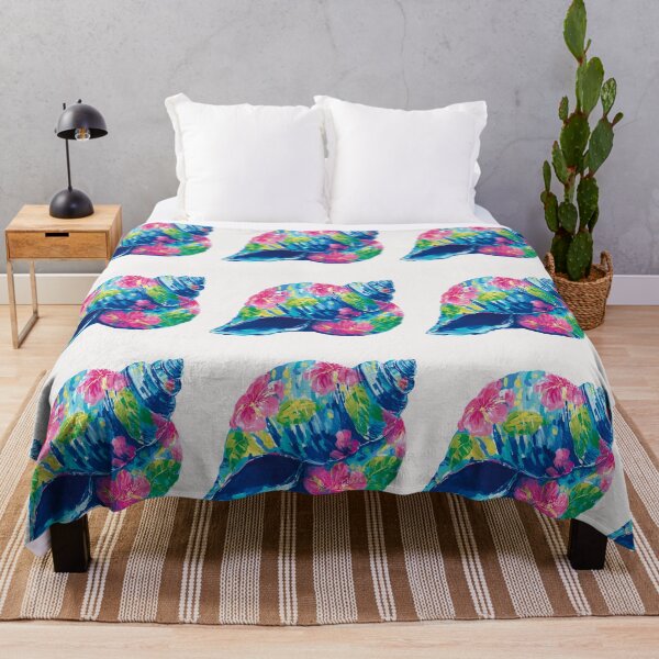 Item preview, Bright floral Seashell designed and sold by MendaciousMina.