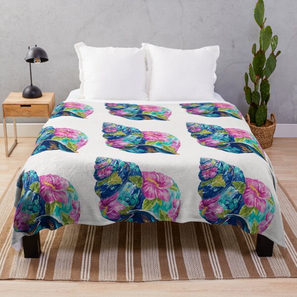 Item preview, Bright floral Seashell designed and sold by MendaciousMina.