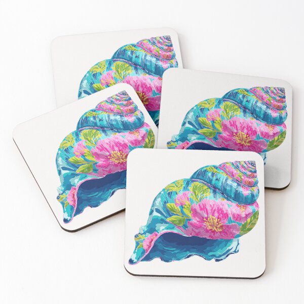 Item preview, Bright floral Seashell designed and sold by MendaciousMina.