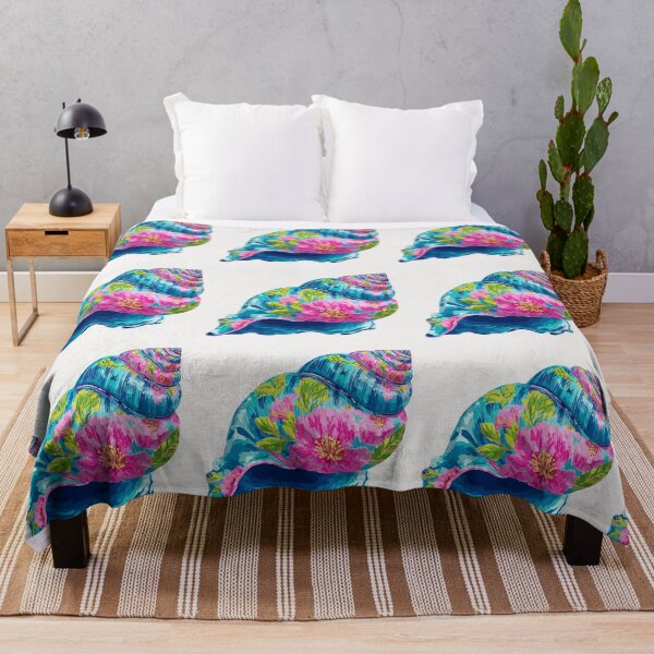 Item preview, Bright floral Seashell designed and sold by MendaciousMina.