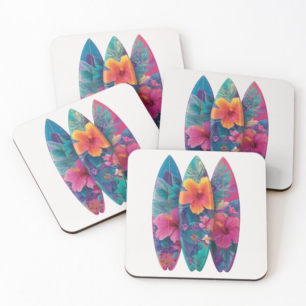 Item preview, Bright floral Surfboards designed and sold by MendaciousMina.