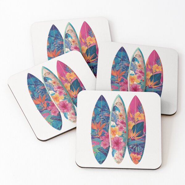 Item preview, Bright floral Surfboards designed and sold by MendaciousMina.