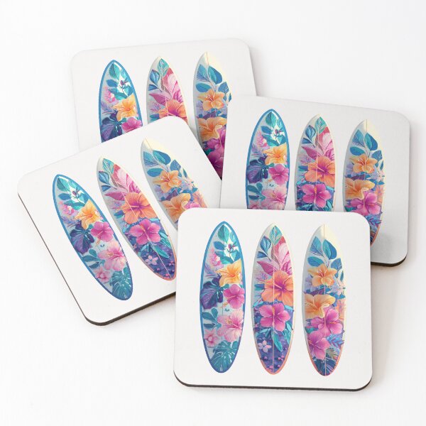 Item preview, Bright floral Surfboards designed and sold by MendaciousMina.