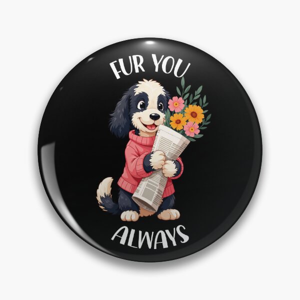 Item preview, Cute Bernedoodle Fur You Always Valentine Dog Lover Mom Dad designed and sold by FurryHavenPH.