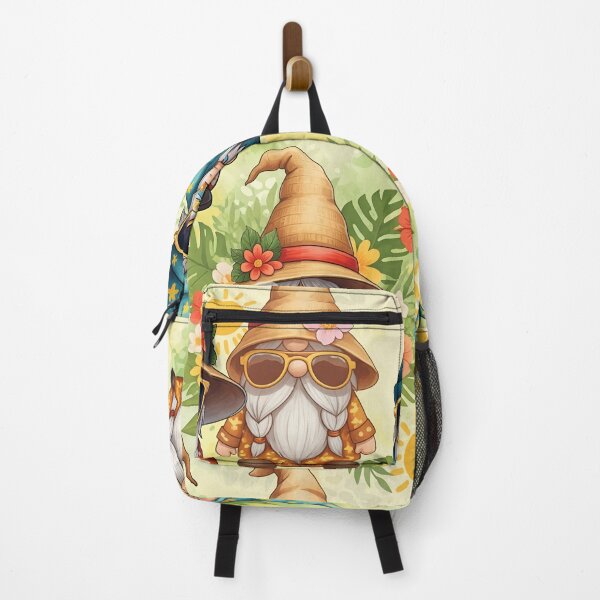 Item preview, Sunny Gnome Summer Seamless Pattern designed and sold by jinmommyonline.