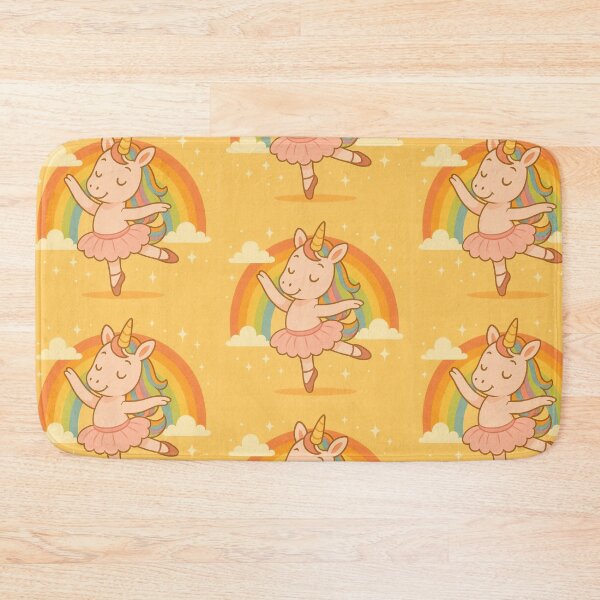 Item preview, Baby ballerina unicorn dancing ballet in front of a rainbow designed and sold by leilazarus.