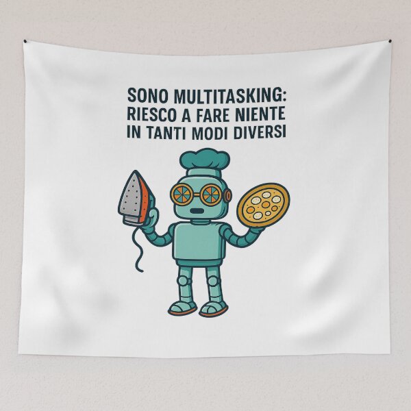 Item preview, Robot Multitasking – Fare niente in tanti modi diversi designed and sold by IroniaeCo.