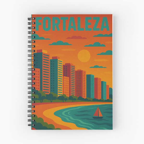 Item preview, Colorful Fortaleza Travel Art | Retro Brazil Pop Art Poster | Vintage-Inspired Fortaleza Wall Decor | Digital Coastal City Print | Fortaleza Tourism Gift designed and sold by PaintedPixels01.
