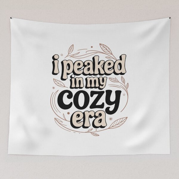 Item preview, I Peaked In My Era Nostalgic Art Print with Leaf Accents designed and sold by HustleBossLady247.