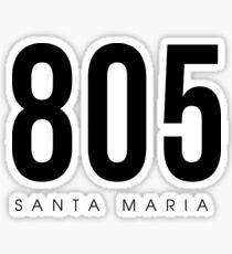 Santa Maria, CA - 805 Area Code design Sticker