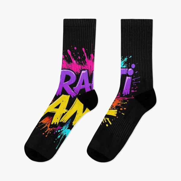 Item preview, GRAFFITI ANGEL - Pixel Paint Splatter Typography in Neon Colors designed and sold by BrushRushX.