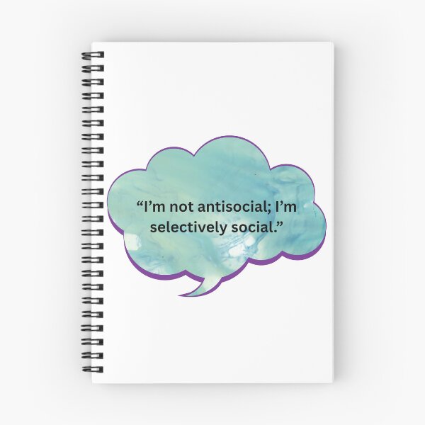 Item preview, I'm Not Antisocial; I'm Selectively Social. designed and sold by WiseGuyWarehouse.
