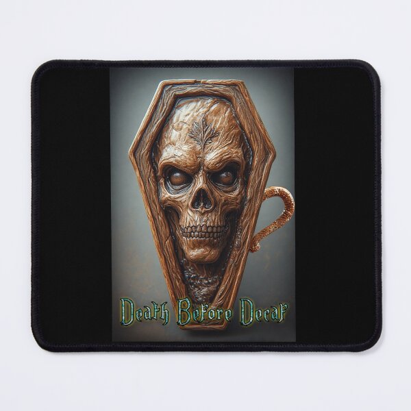 Item preview, Death Before Decaf – Caffeine Till the Grave | Funny Coffee Lover Quote | Caffeine Addict Design designed and sold by Mark Mentzer.