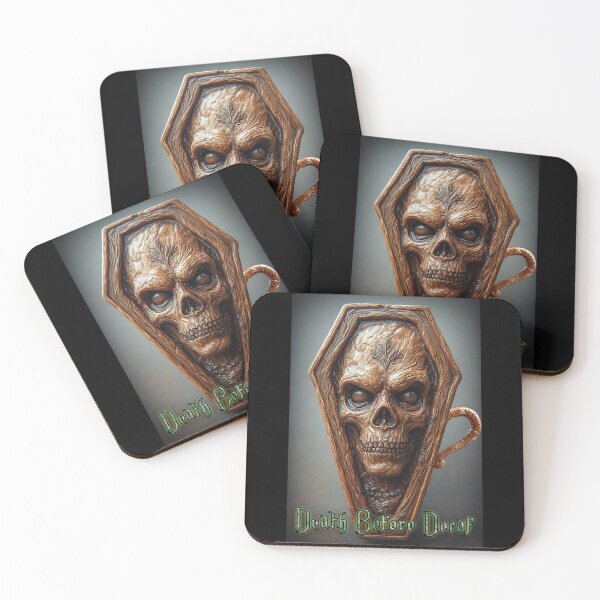 Item preview, Death Before Decaf – Caffeine Till the Grave | Funny Coffee Lover Quote | Caffeine Addict Design designed and sold by Mark Mentzer.