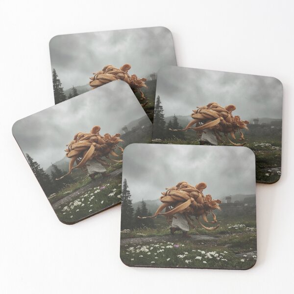 Item preview, Surreal creature in Alpine landscape – Dark fantasy aesthetics in a mystical natural setting designed and sold by GM-Creativeone.