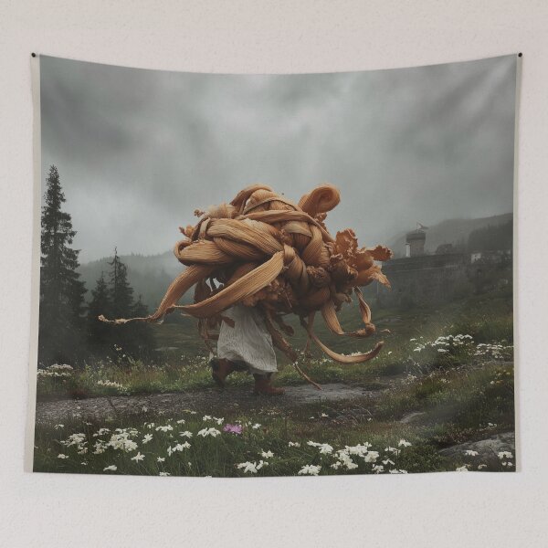 Item preview, Surreal creature in Alpine landscape – Dark fantasy aesthetics in a mystical natural setting designed and sold by GM-Creativeone.