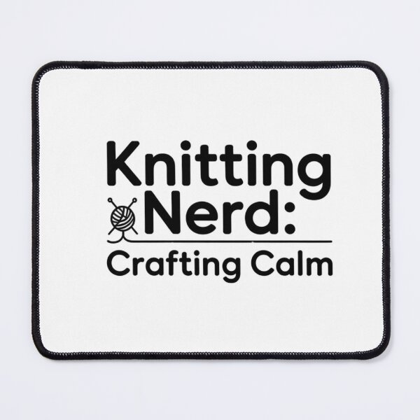 Item preview, Knitting Nerd Crafting Calm Artistic Print with Minimalist Design designed and sold by HustleBossLady247.