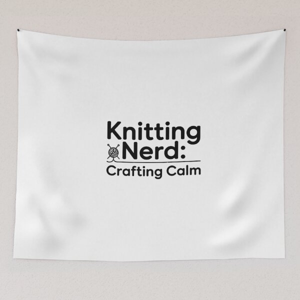 Item preview, Knitting Nerd Crafting Calm Artistic Print with Minimalist Design designed and sold by HustleBossLady247.