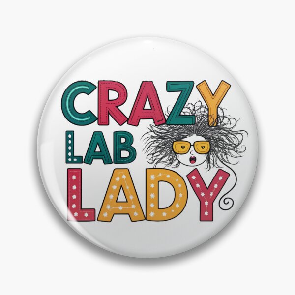 Item preview, Crazy Lab Lady - Funny Science & Research Design designed and sold by asliberry.