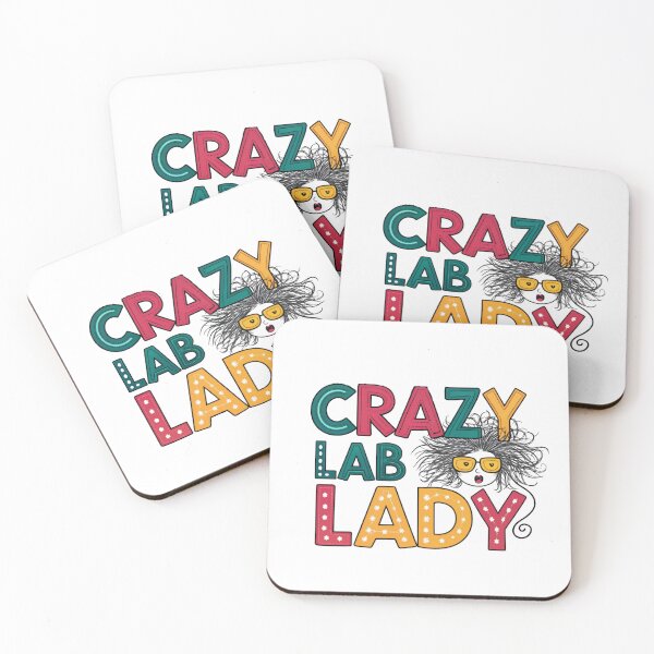 Item preview, Crazy Lab Lady - Funny Science & Research Design designed and sold by asliberry.