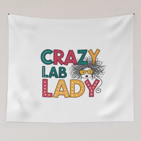Item preview, Crazy Lab Lady - Funny Science & Research Design designed and sold by asliberry.