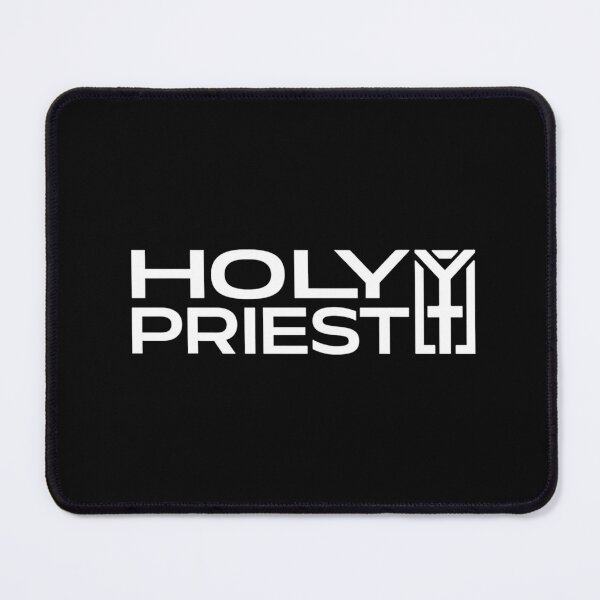 Item preview, Holy Priest Hard Techno Logo Rave DJ designed and sold by TECHNO_SHIRTS.