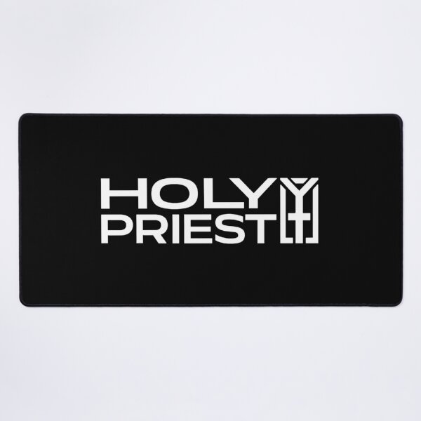 Item preview, Holy Priest Hard Techno Logo Rave DJ designed and sold by TECHNO_SHIRTS.