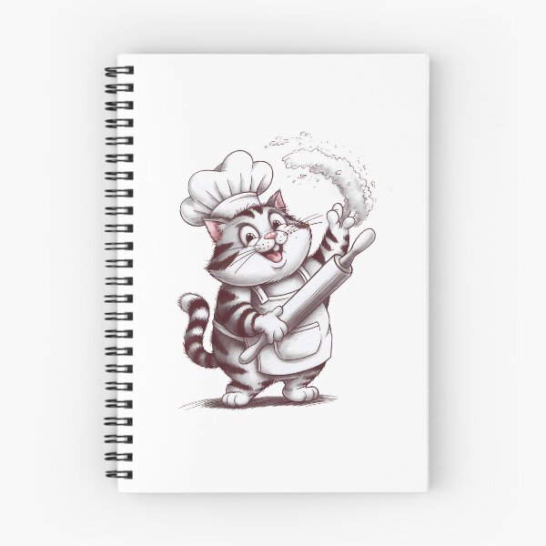 Item preview, Flour Flinging Chef Cat – Cute Baking Kitty Kitchen designed and sold by Taans-Creation.