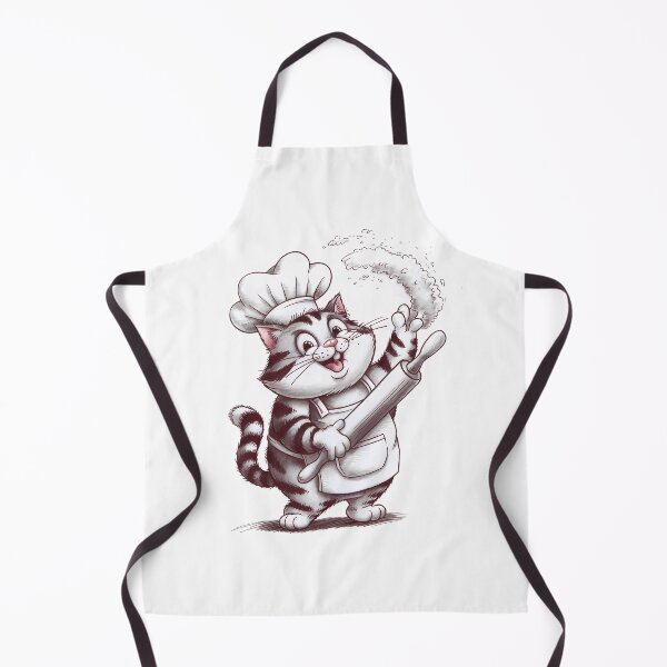 Item preview, Flour Flinging Chef Cat – Cute Baking Kitty Kitchen designed and sold by Taans-Creation.