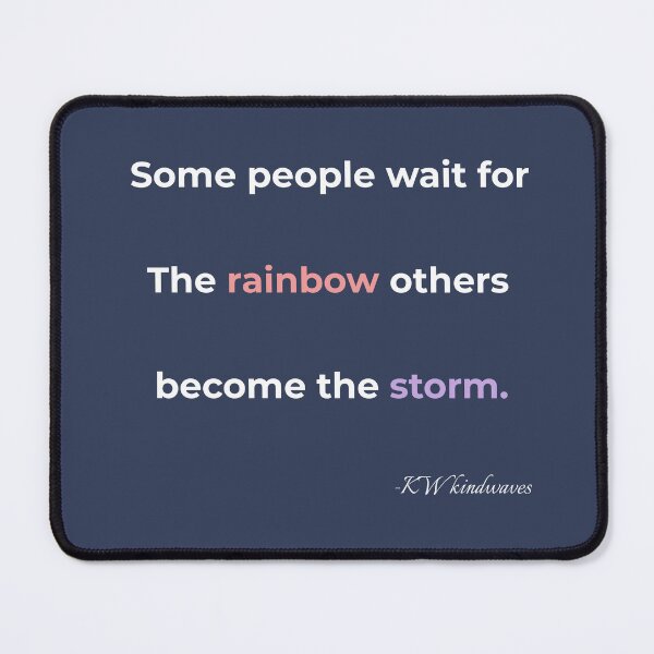 Item preview, Become the Storm – Empowering Rain Quote designed and sold by KWkindwaves.