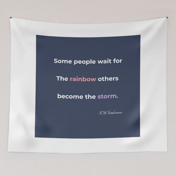 Item preview, Become the Storm – Empowering Rain Quote designed and sold by KWkindwaves.