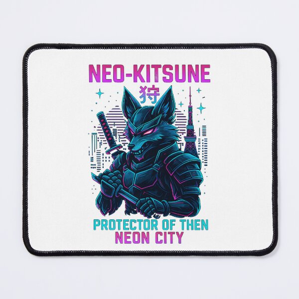 Item preview, Neon Vengeance – Fox of the Shogunate designed and sold by inkNext.