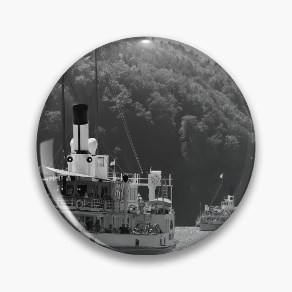 Item preview, Encounter on the lake – Two steamships cross designed and sold by beatbieri.ch.