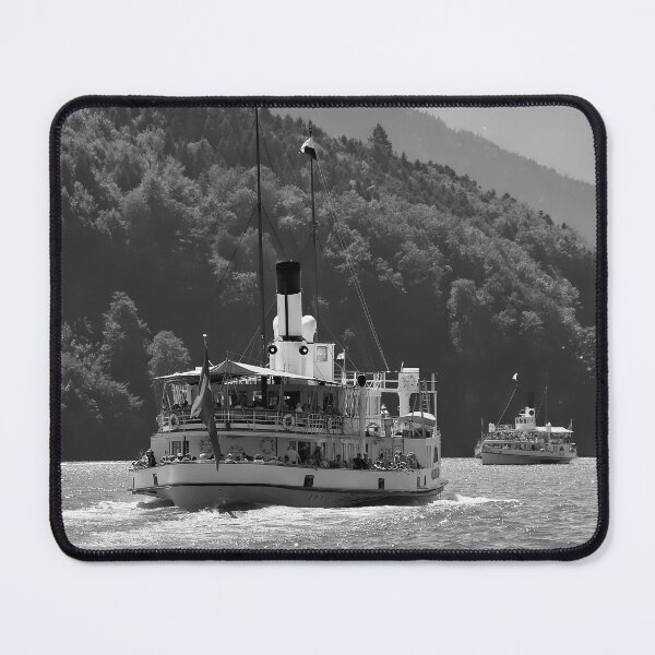Item preview, Encounter on the lake – Two steamships cross designed and sold by beatbieri.ch.