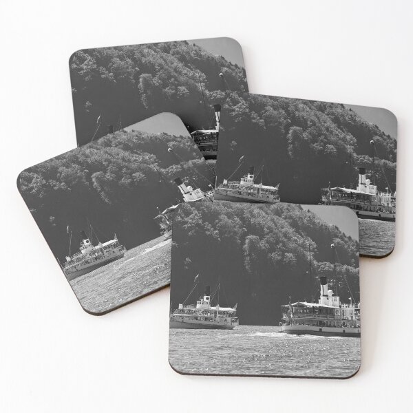 Item preview, Encounter on the lake – Two steamships cross designed and sold by beatbieri.ch.