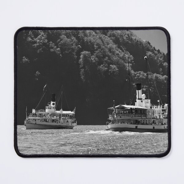 Item preview, Encounter on the lake – Two steamships cross designed and sold by beatbieri.ch.